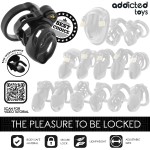 ADDICTED TOYS LOCKED - GAIOLA PARA PÃNIS COM TRAVA ETERNA 9 CM